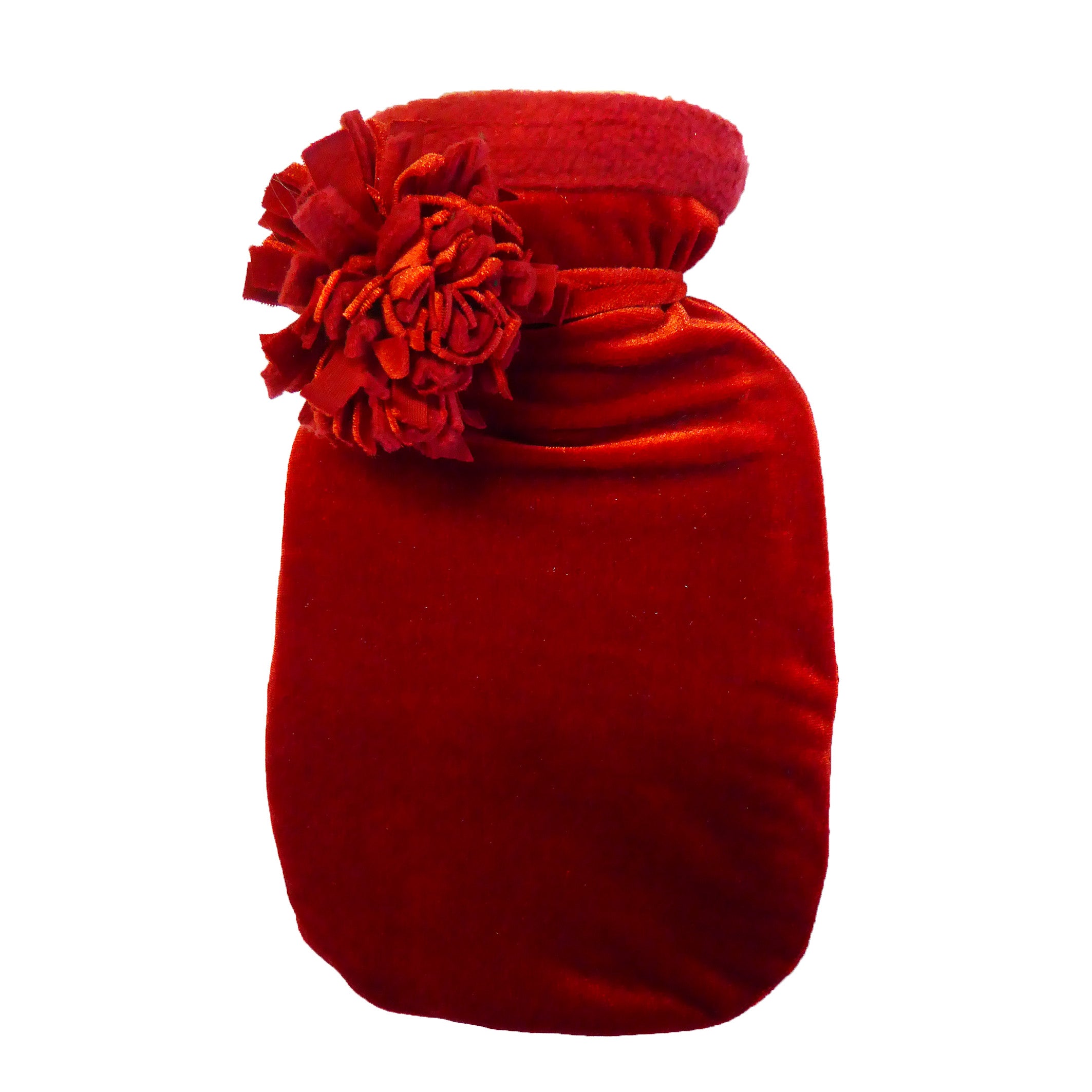 Velvet mini hot water bottle Scarlet