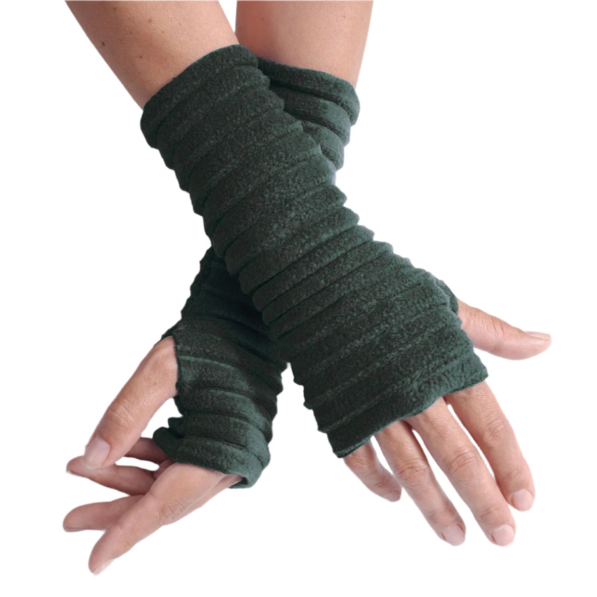 Wristees® Fingerless Gloves Bottle green –