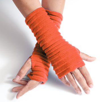 Wristees® Fingerless Gloves - Orange