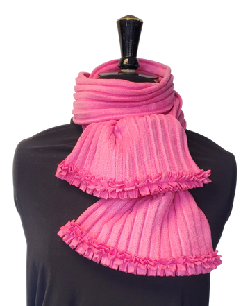 Ruffle Scarf - Bubblegum pink