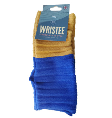 2tone wristees - Mustard/blue