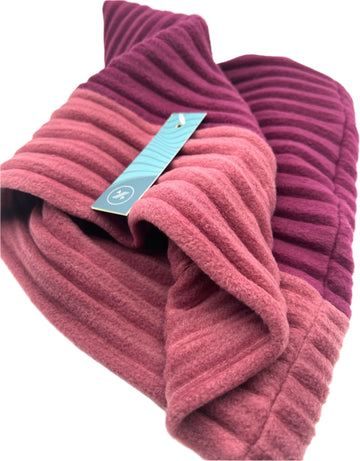 Snood -2tone Raspberry/wine