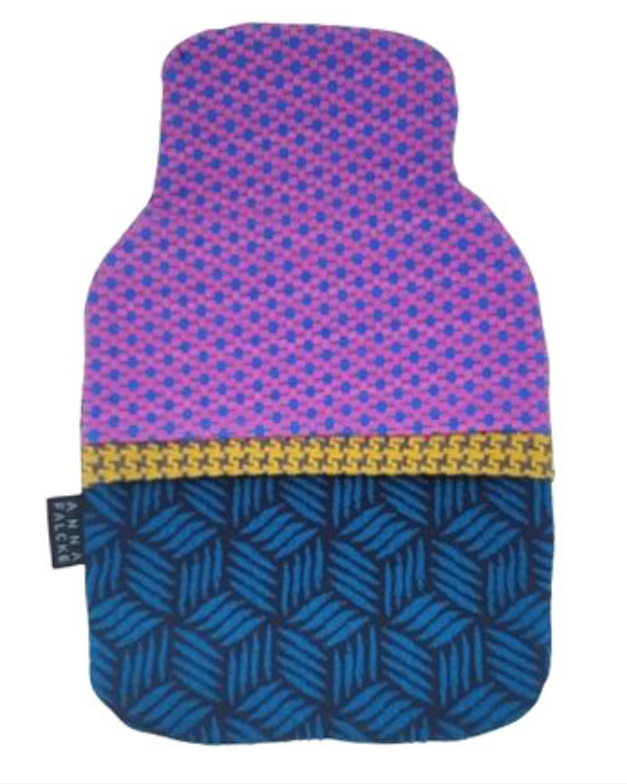 Pink Waffle Organic Cotton Hot Water Bottle