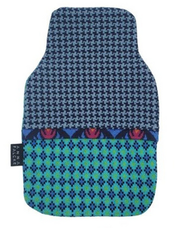 Blue Vintage Organic Cotton Hot Water Bottle