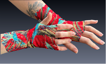 Lace WRISTEES® - Red Tropical - 22cm