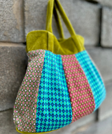 Organic cotton Patchwork handbag - vintage patchwork