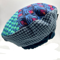 Beret- Patchwork- blues