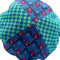 Beret- Patchwork- blues