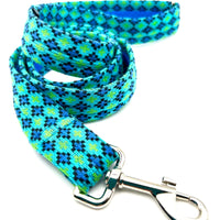 Vintage blues Design - Luxury Dog Lead set