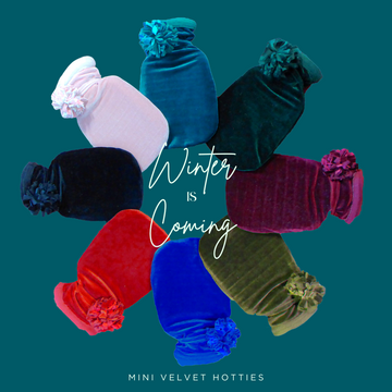 Winter Warmer Set: Velvet Mini Hot-Water Bottle & Wristee® Set