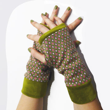Organic cotton Wristees - Vintage Greens