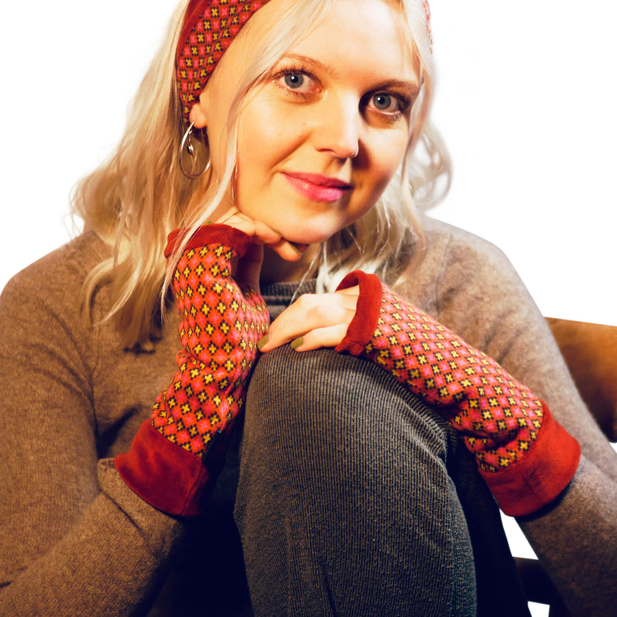 Organic cotton Wristees - Vintage Rusts