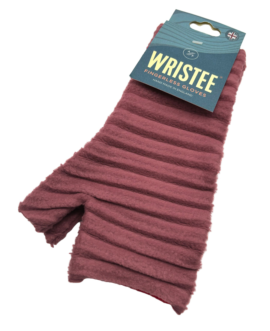 Wristees® Fingerless Gloves - with thumbs - Raspberry