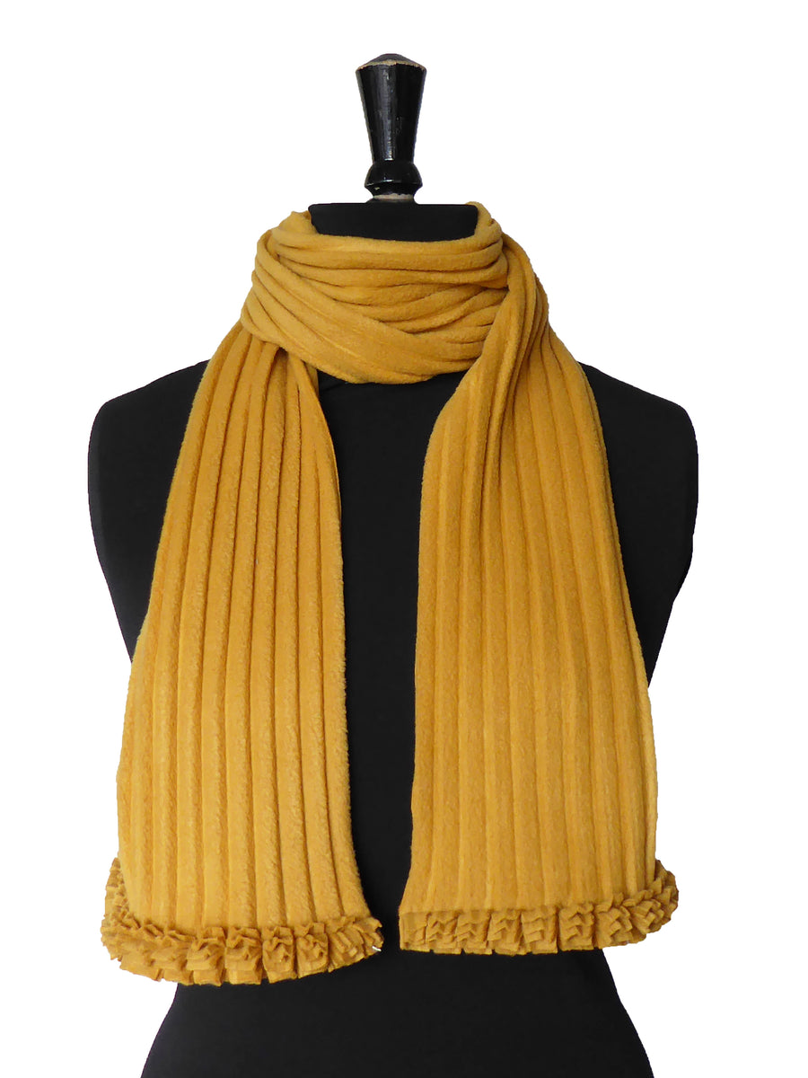 Mustard Ruffle Trim Ruffle Scarf - Mustard – annafalcke.com