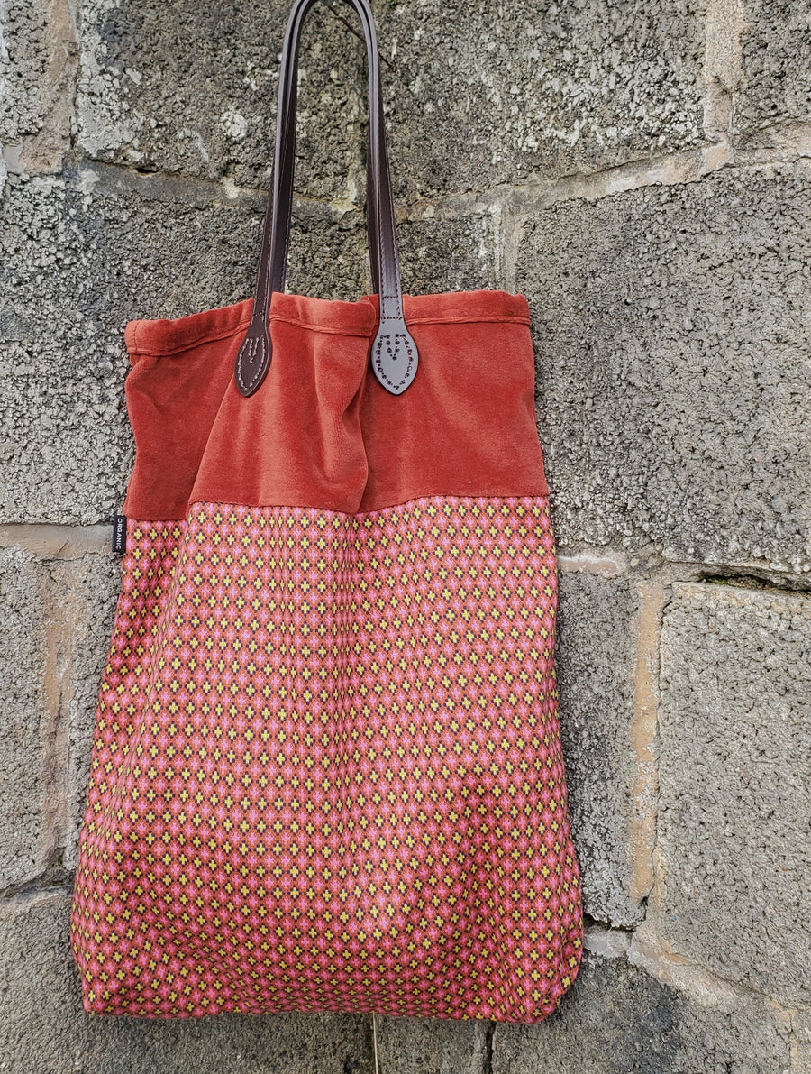 Organic cotton Tote bag - Rust vintage