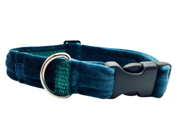 Sumptuous velvet- Luxury Dog Lead  - Teal