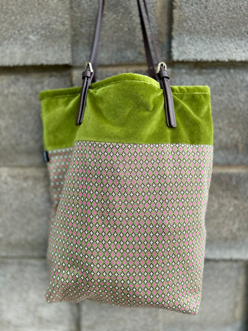 Organic cotton Tote bag - Green vintage