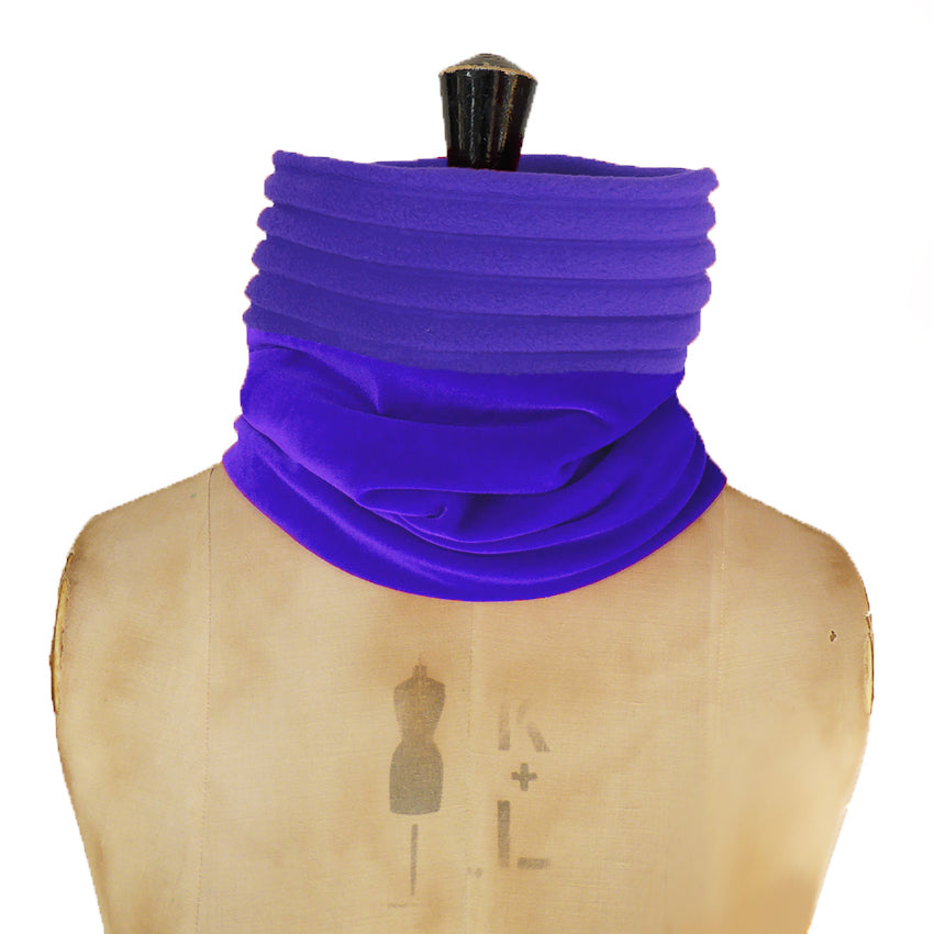 Velvet snood - Royal blue