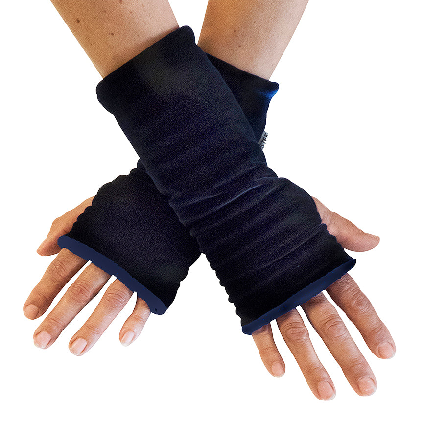 Sumptuous velvet- Dog Lead & Collar - Navy blue