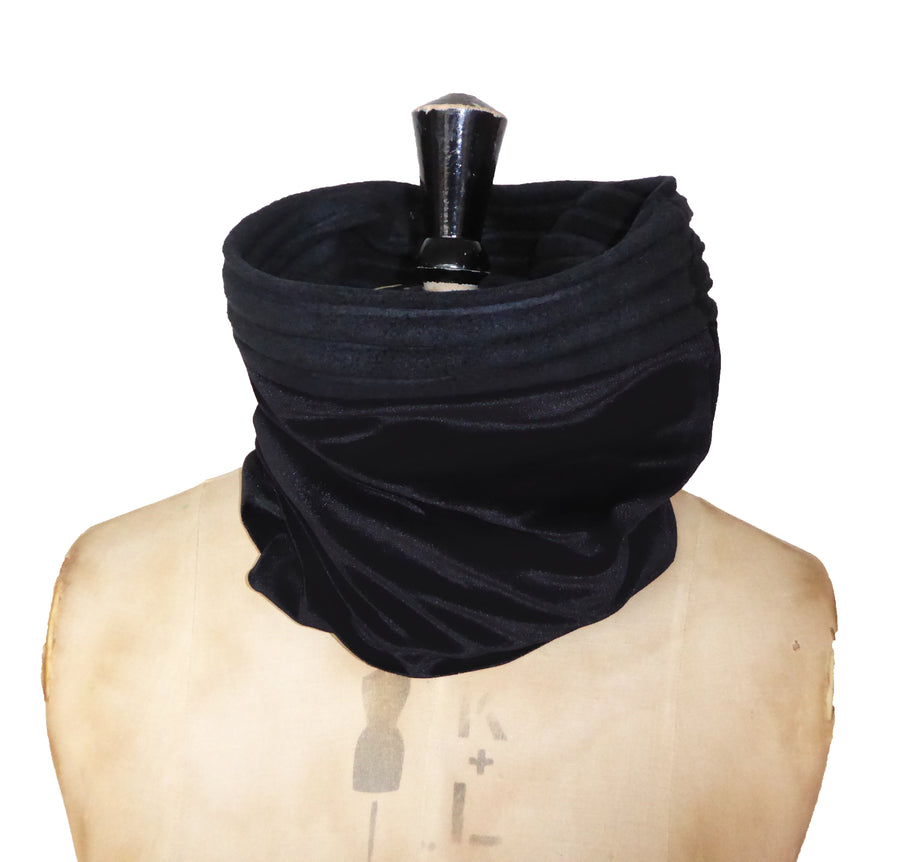 Velvet snood - Black