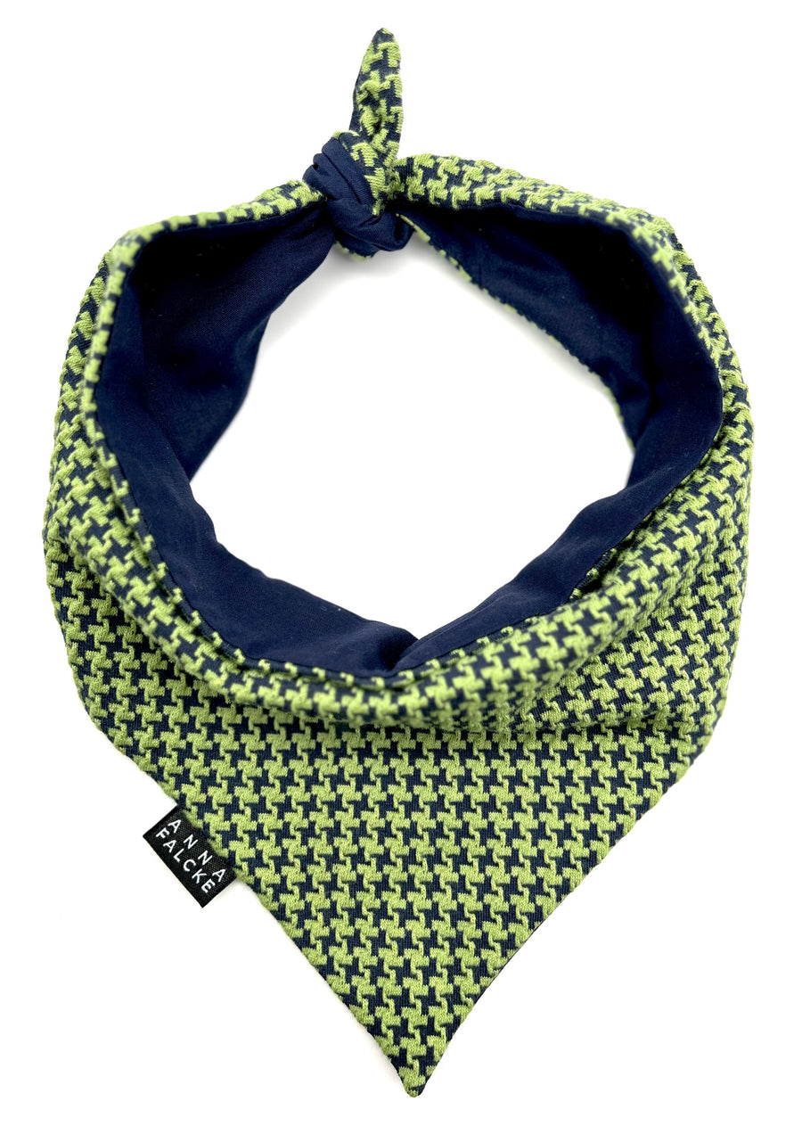 Green dogtooth Design - Luxury Dog Lead set