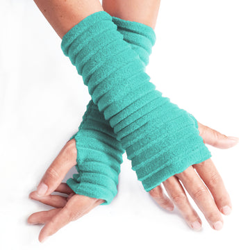 Wristees® Fingerless Gloves - Jade