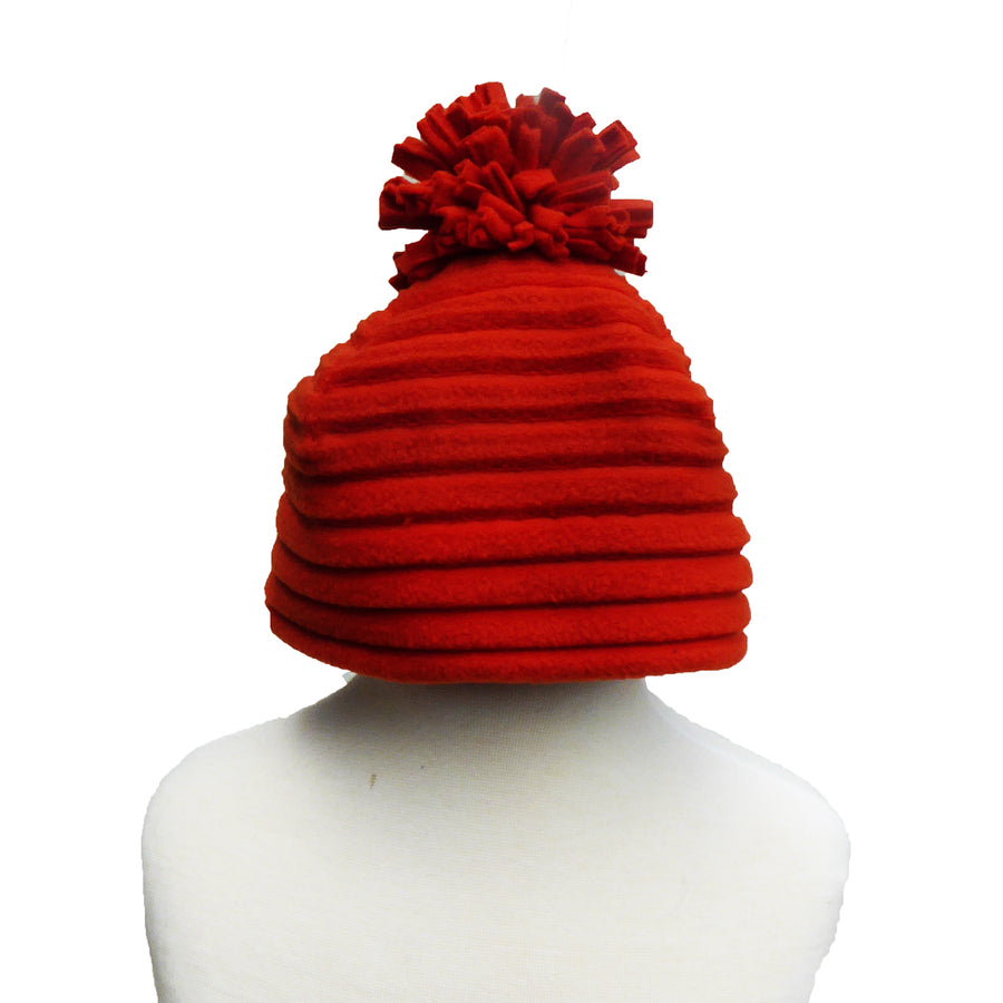 Children's Pom hat - Red - annafalcke.com