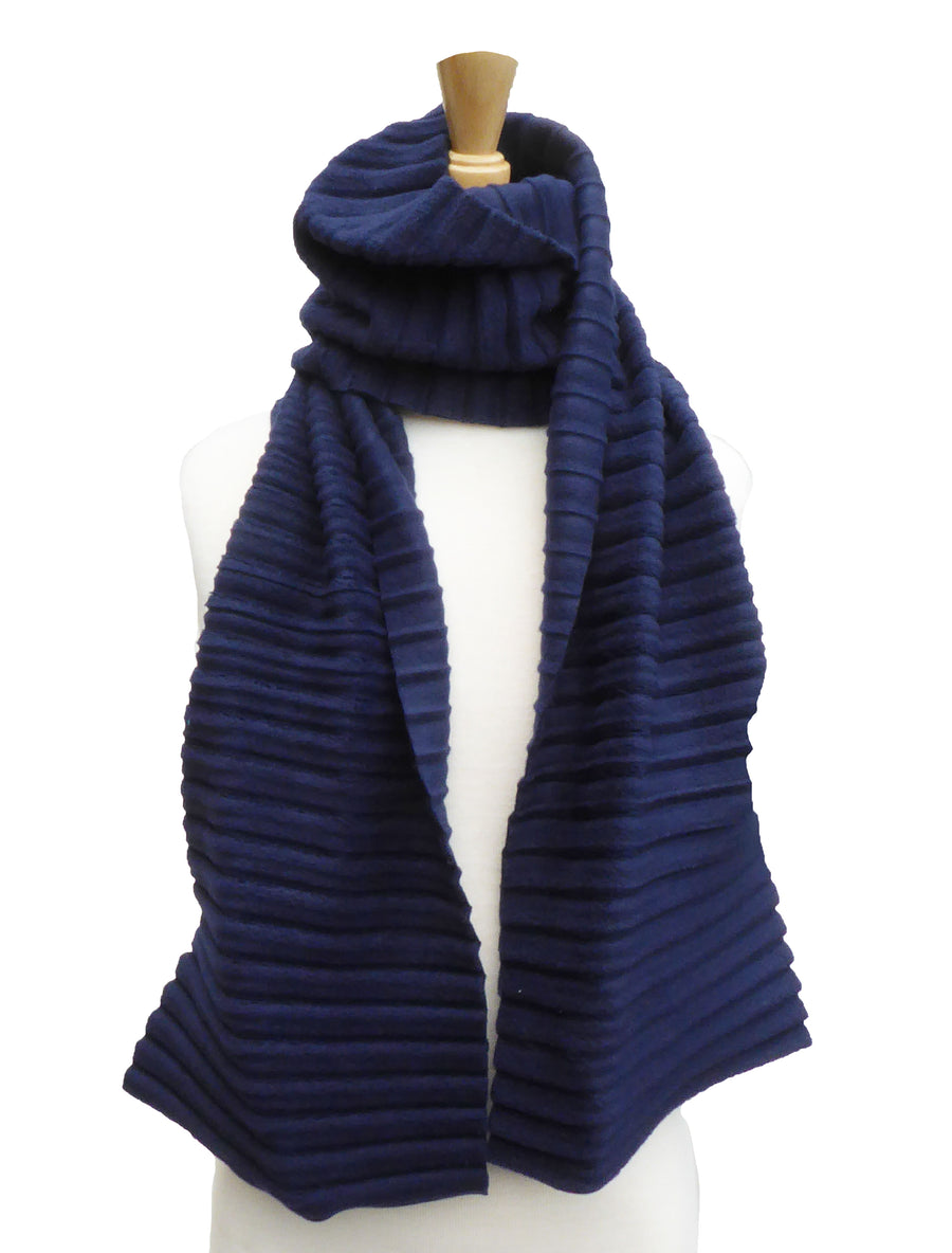 Children's Plain scarf - Navy Blue - annafalcke.com