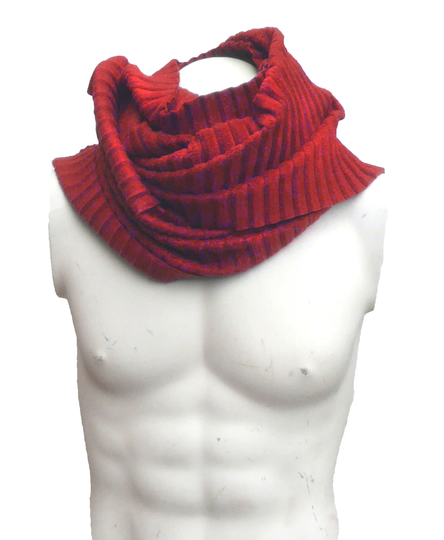 Pleated scarf - Red
