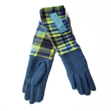 Wristee® long glove - Teal/check