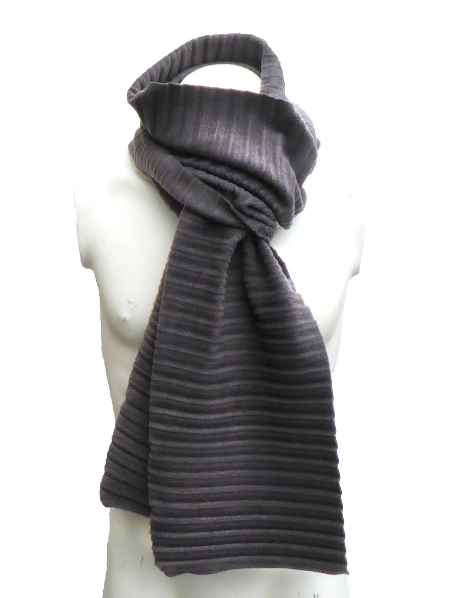 Pleated scarf - Charcoal