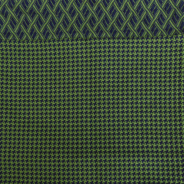 Organic Jacquard cotton snood - Green Fenceknit