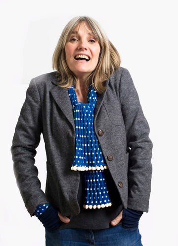 Spotty scarf set - Navy