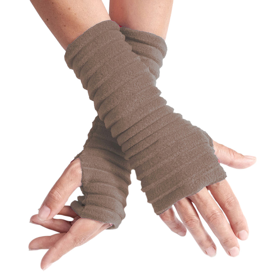 Wristees® Fingerless Gloves - Tobacco