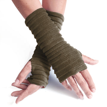 Wristees® Fingerless Gloves - Olive green